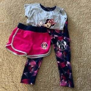 Minnie Mouse athletic set 3T